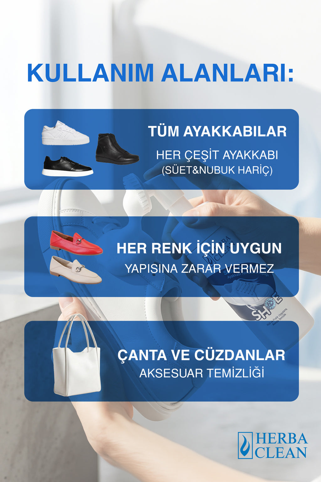 Fırçalı Ayakkabı Temizleme Köpüğü