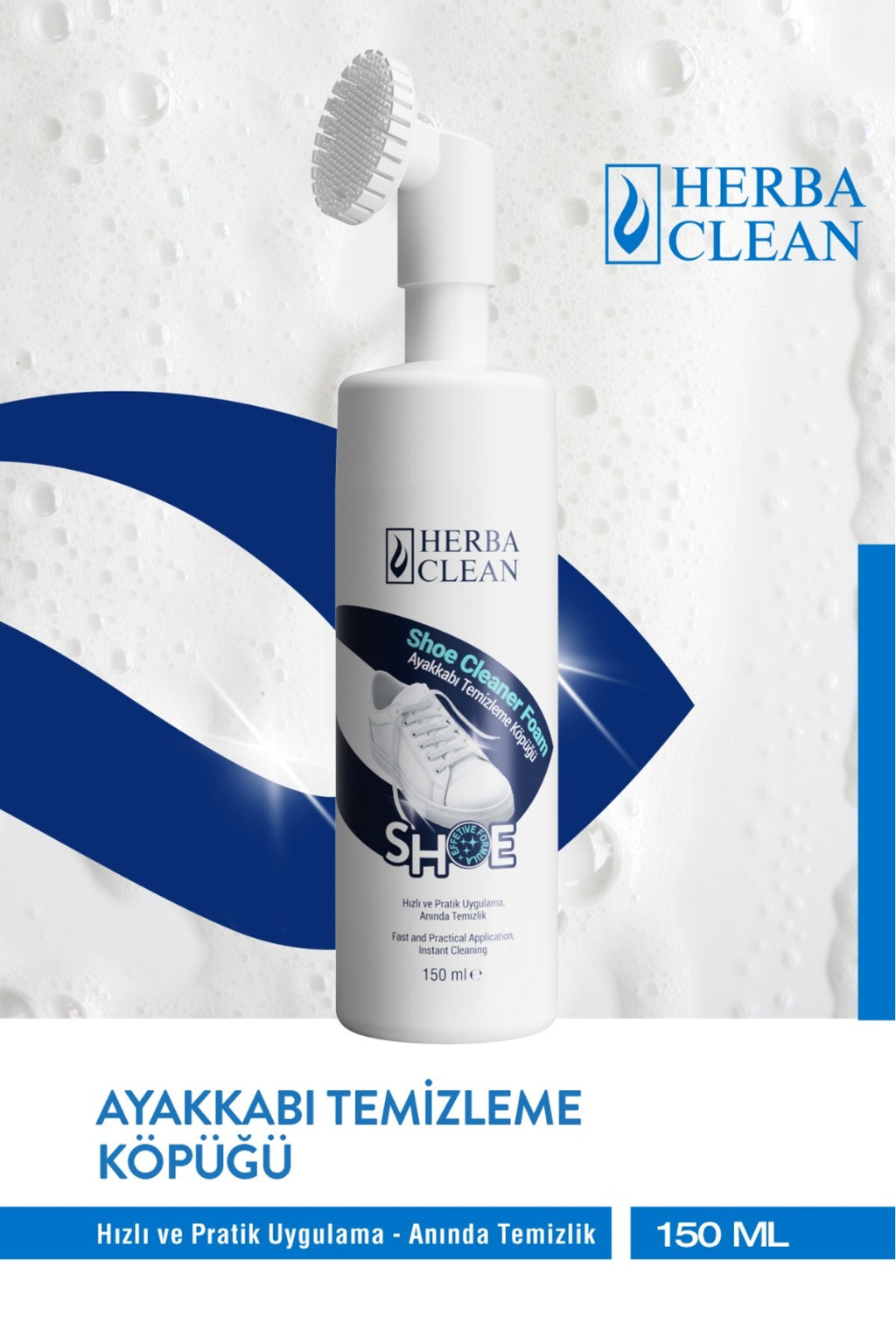 Fırçalı Ayakkabı Temizleme Köpüğü