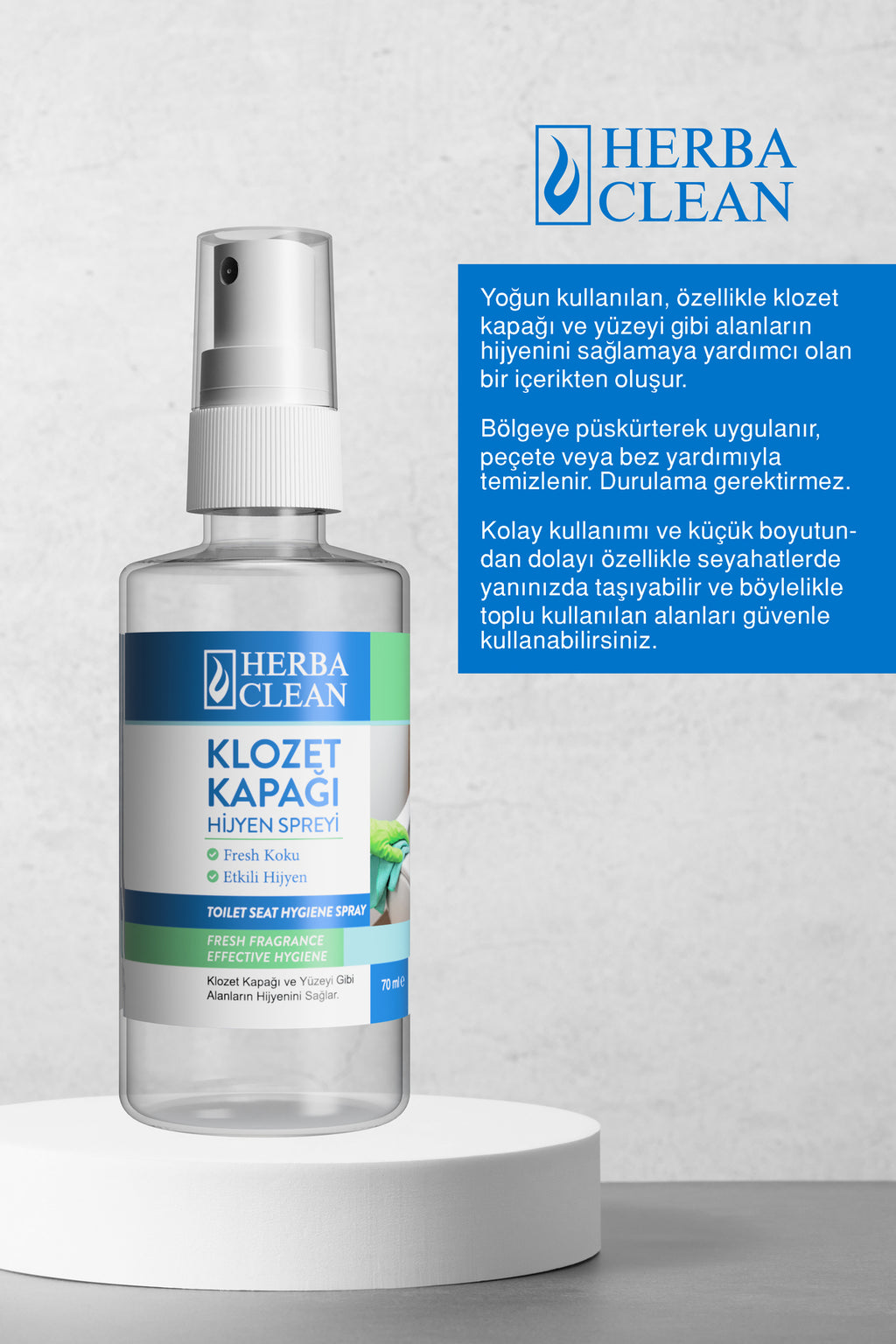 Klozet Kapağı Hijyen Spreyi